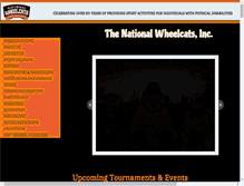 Tablet Screenshot of nationalwheelcats.org